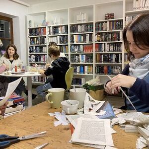 Rockaroas in der Bibliothek