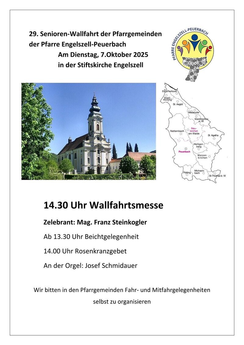29. Senioren-Wallfahrt der Pfarrgemeinden