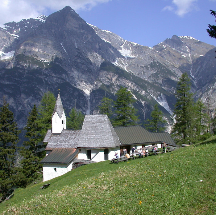 Blick auf das sagenumwobene Wallfahrtskirchlein St. Magdalena