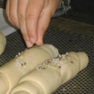 Kindergarten besucht Bäckerei